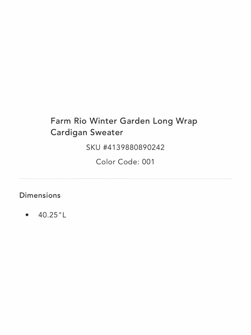 FARM Rio Winter Garden Patchwork Long Cardigan - Picture 6 of 7